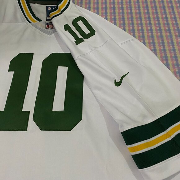 Green Bay Packers White Jersey Love No. 10 - Picture 4 of 7